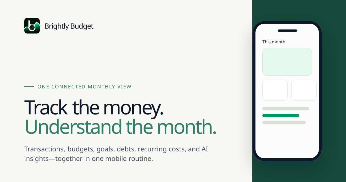 I kept trying budgeting apps but always ended up back in Excel, so I spent the last year building my